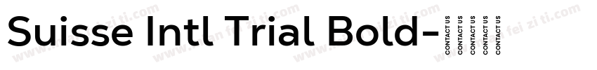 Suisse Intl Trial Bold字体转换